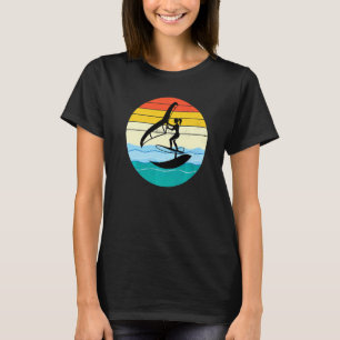 Camiseta Vintage Retro Wing Foil Surfing Surf Sea W