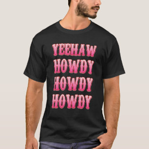 Camiseta Vintage Retro Yeehaw Howdy Rodeo Texas Western Cow