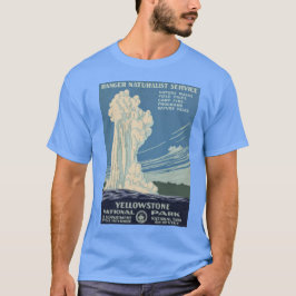 Camiseta Vintage Retro Yellowstone National Park Viagem