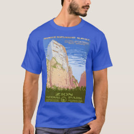 Camiseta Vintage Retro Zion National Park Viagem T Shirt