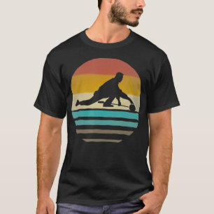 Camiseta Vintage retrógrado em curva 70s Silhouette em difi