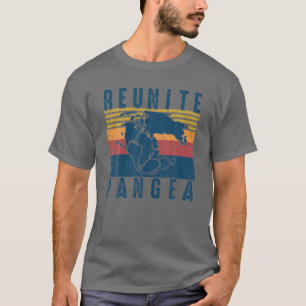 Camiseta Vintage Reunite Pangea Funny Earth Day Geologista