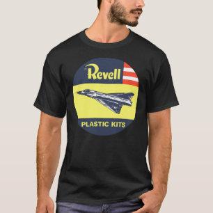 Camiseta Vintage Revell Plastic Kit Decal Fighter Plane Cla