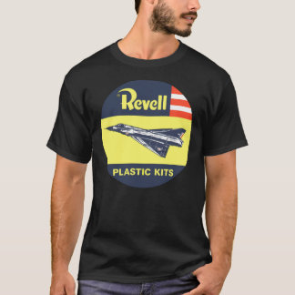 Camiseta Vintage Revell Plastic Kit Decal Fighter Plane Cla