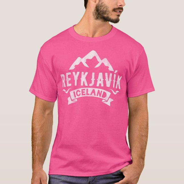 Camiseta Vintage Reykjavik Islândia (Frente)