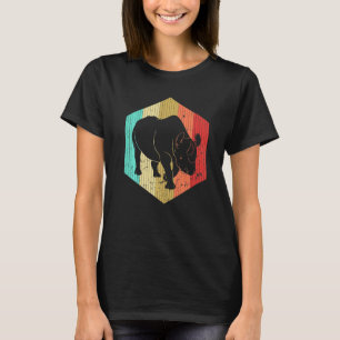 Camiseta Vintage Rhino Retro Rhino Silhouette Animal 80s 9