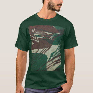 Camiseta Vintage Rhodesian Brushstroke Camouflage