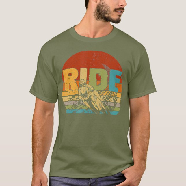 Camiseta Vintage Ride Bike Roupa (Frente)