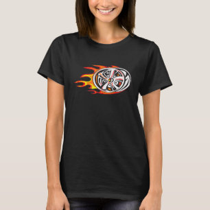 Camiseta Vintage Rims No Fire Car Wheels Retro Racing Hubca