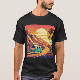 Camiseta Vintage Road Trip Adventure Van