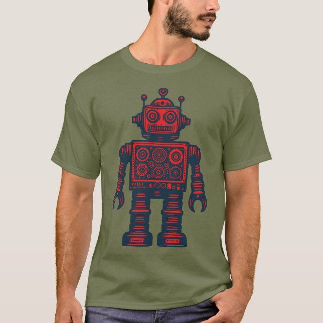 Camiseta Vintage Robot (Frente)