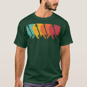 Camiseta Vintage Rock and Roll Guitar Pick Music Lover