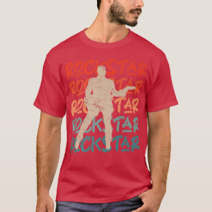 Camiseta Vintage Rock Music Guitarist Guitar Rocker Retro14