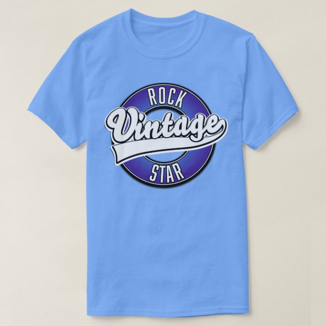 Camiseta Vintage Rock Star (Frente do Design)