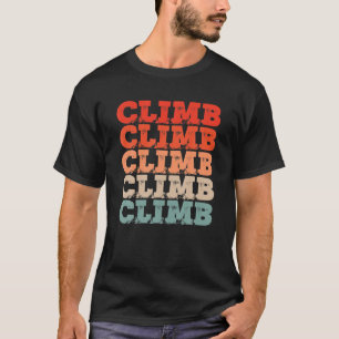 Camiseta Vintage Rock Wall Mountain Escalada CLIMB