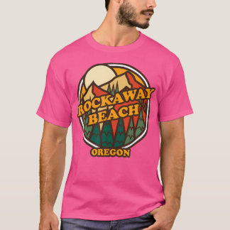 Camiseta Vintage Rockaway Beach Oregon Mountain Hiking Prin