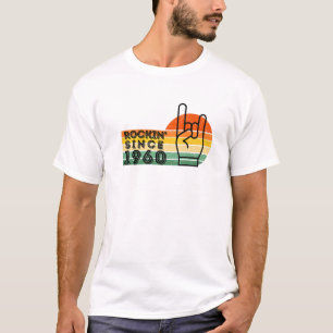 Camiseta Vintage Rockin' Desde 1960 Cassette 61rua Bday Bir