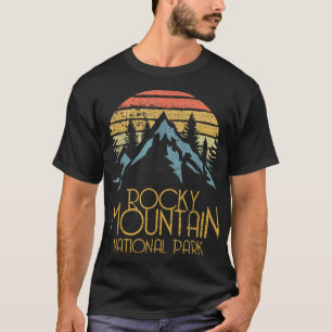 Camiseta Vintage Rocky Mountain National Park Colorado Ret
