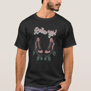 Camiseta Vintage Rollerskat Skates Raparigas Rollerskat