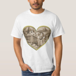 Camiseta Vintage Romance casal, amor de homem e mulher