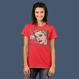 Camiseta Vintage Romance Comic Book Frame. rosa