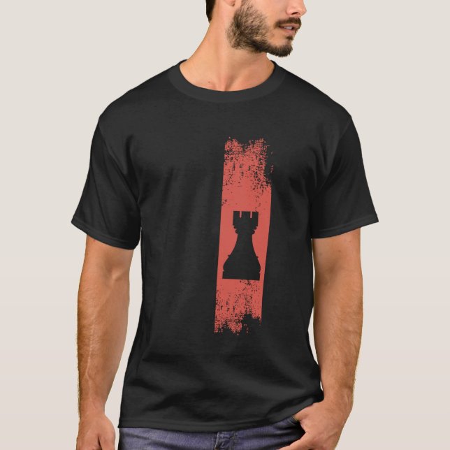 Camiseta Vintage Rook Chess Piece Chess Lover (Frente)