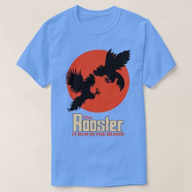 Camiseta Vintage Rooster Fighting (Frente do Design)
