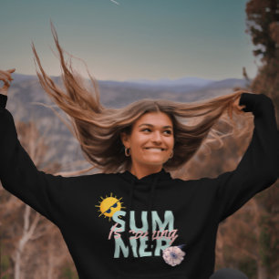 Camiseta Vintage rosa e Teal flower Summer está chegando