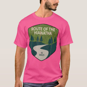 Camiseta Vintage Route Of Hiawatha Trail Mountain Hikin