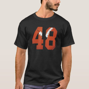 Camiseta Vintage Rugby Ball Mãe 48 Jersey Rugby Ball