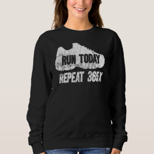 Camiseta Vintage Run Today Repeat 365 Running Streak Runne