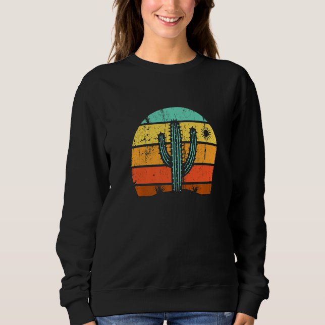 Camiseta Vintage Saguaro Cactus Cactus Sunset Opuntia Cacta (Frente)