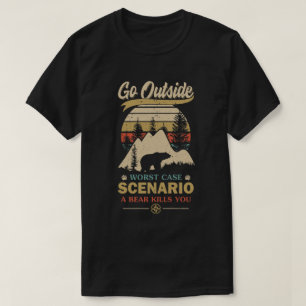 Camiseta Vintage Sair Do Pior Cenário De Caso Um Matar De 