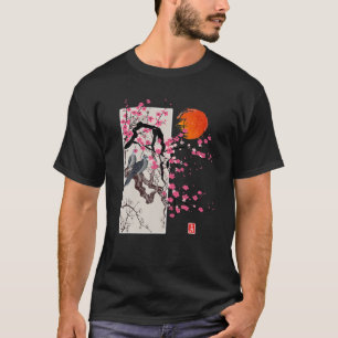 Camiseta Vintage Sakura Blossom, Cherry Scenery Japonês Gif