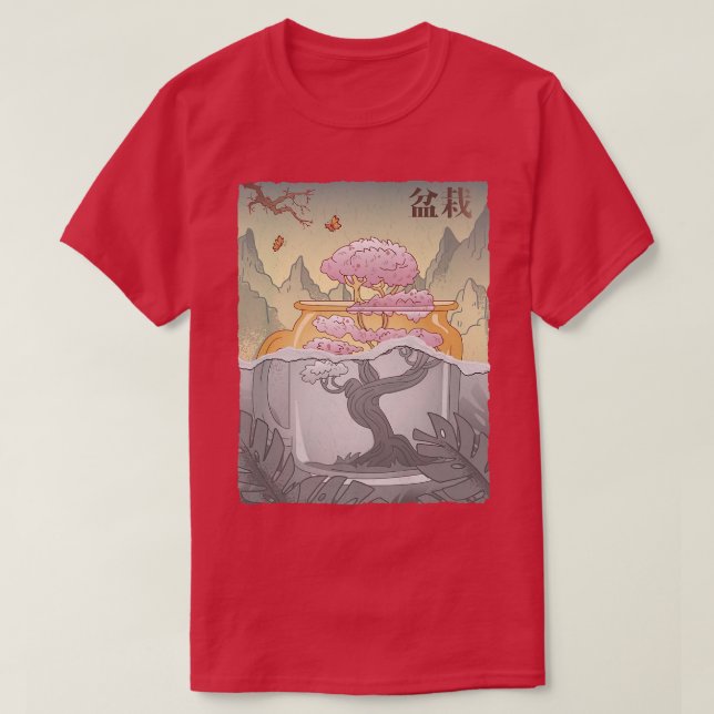 Camiseta Vintage Sakura Cherry Blossom (Frente do Design)