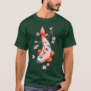 Camiseta Vintage Sakura Cherry Blossom com kois
