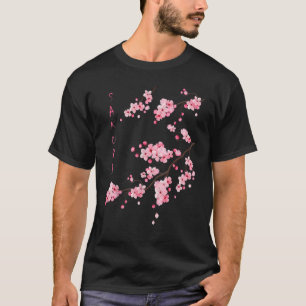 Camiseta Vintage Sakura Cherry Blossom Japonês Gráfico A