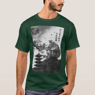 Camiseta Vintage Sakura Cherry Blossom Premium