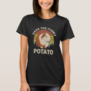 Camiseta Vintage Salva O Furry Potato Funny Guiné Pig_1