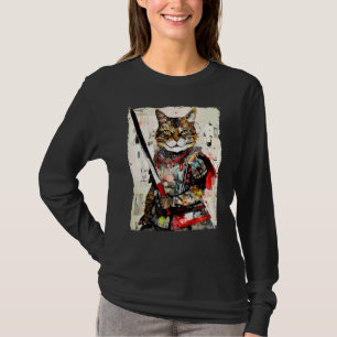 Camiseta Vintage samurai cat tee nija Urban art g