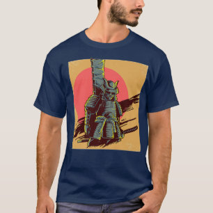 Camiseta Vintage Samurai Japão Sword
