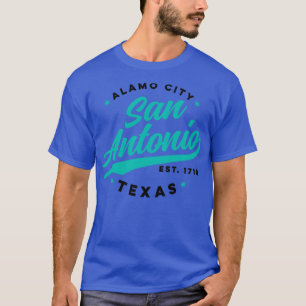 Camiseta Vintage San Antonio Alamo City Texas Teal USA1