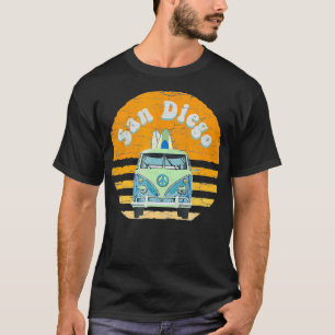 Camiseta Vintage San Diego Hippie Van Beach Surfer