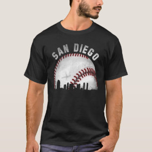 Camiseta Vintage San Diego Skyline City Baseball