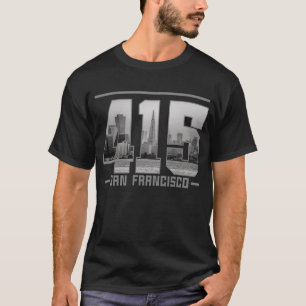 Camiseta Vintage San Francisco 415 Area Code California