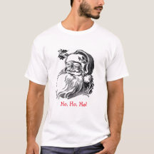 Vintage Santa Claus Black White Christmas