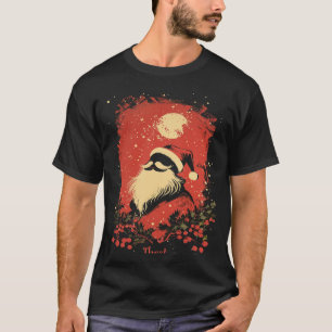 Camiseta Vintage Santa Claus Design de Natal Retorno Holi
