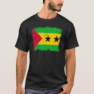 Camiseta Vintage São Tomé e Príncipe Flag São Toméan