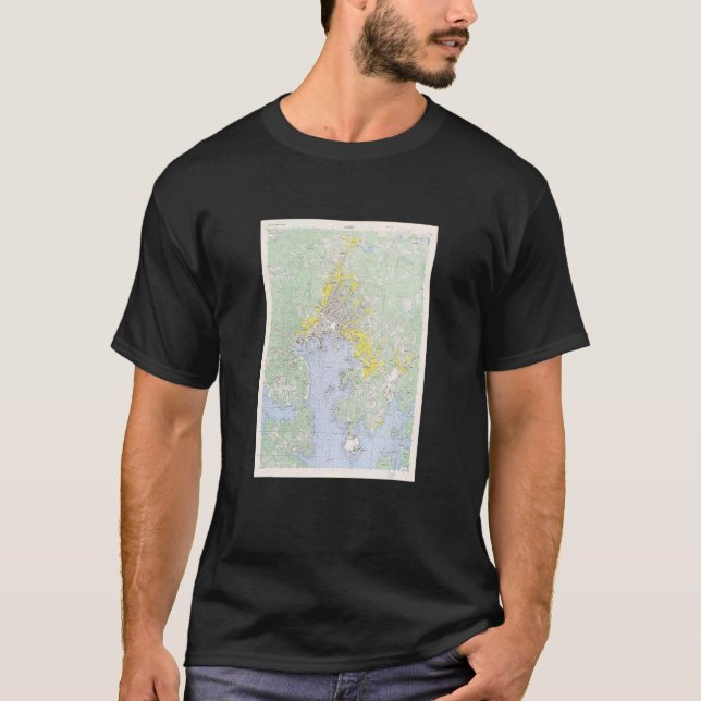 Camiseta Vintage Sasebo Japan Map 1945 (Frente)