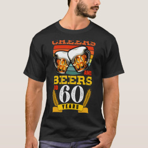 Camiseta Vintage Saúde E Cerveja Aos 60 Anos De Idade